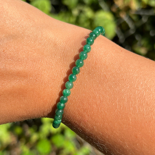 Fuchsit Kugel Armband ca. 4 mm / 18-19 cm 15FU