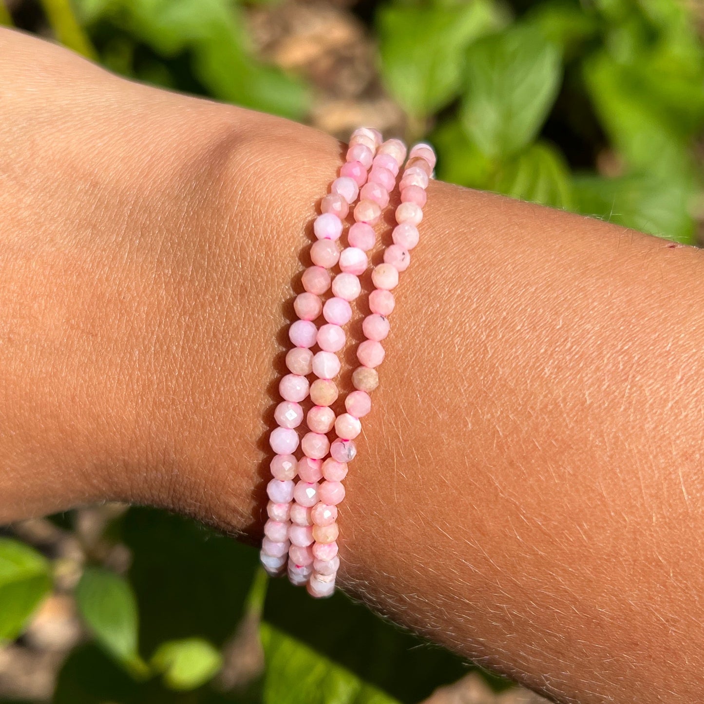 Andenopal Kugel Armband fac. ca. 3 mm / 18-19 cm 18AN