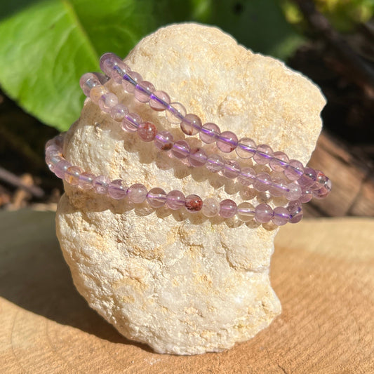 Kakoxenit Kugel Armband ca. 4 mm / 18-19 cm 16CA