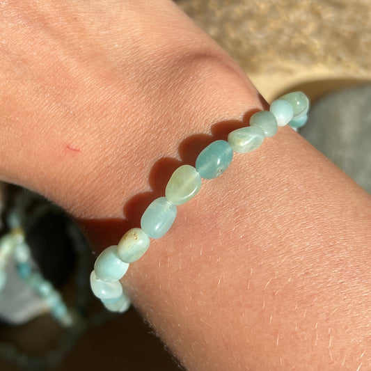Amazonit Nugget Armband