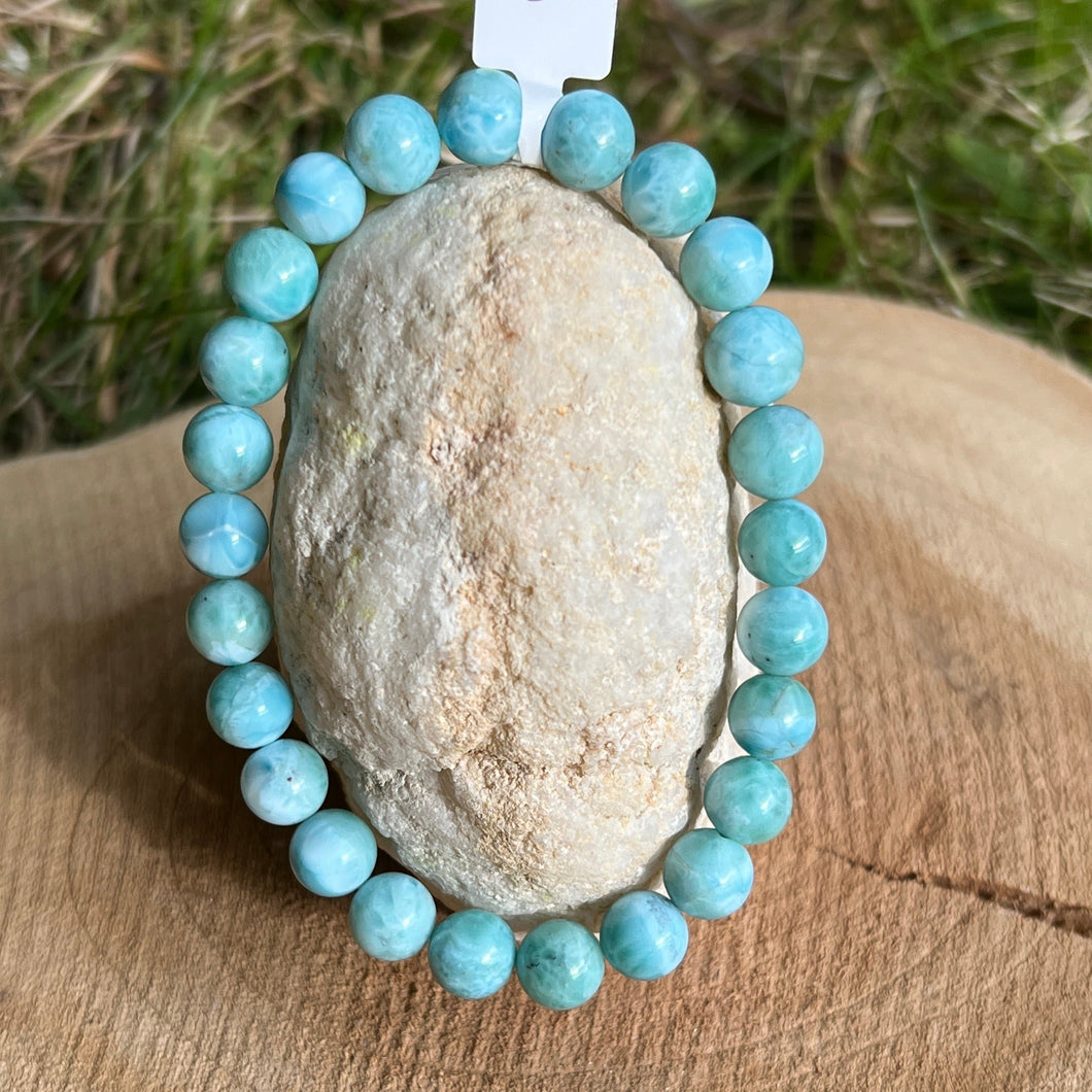 Larimar Kugel Armband ca. 8 mm / 20 cm 99LA