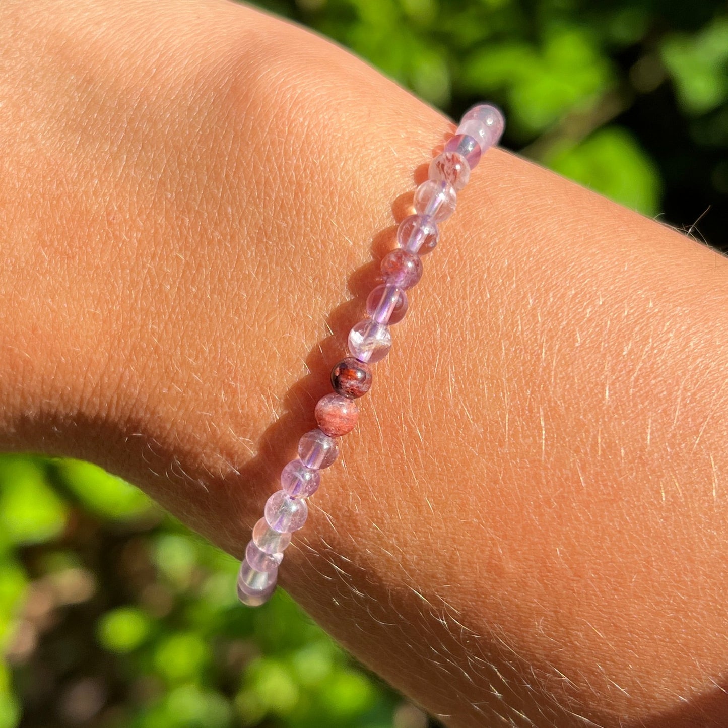 Kakoxenit Kugel Armband ca. 4 mm / 18-19 cm 16CA