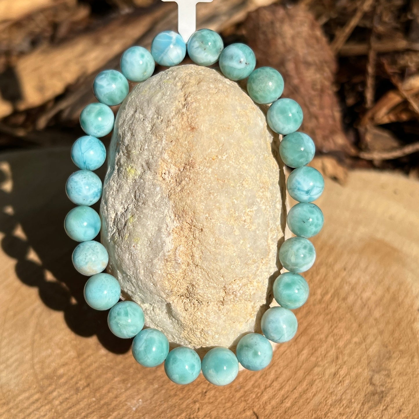 Larimar Kugel Armband ca. 8 mm / 19 cm 89LA