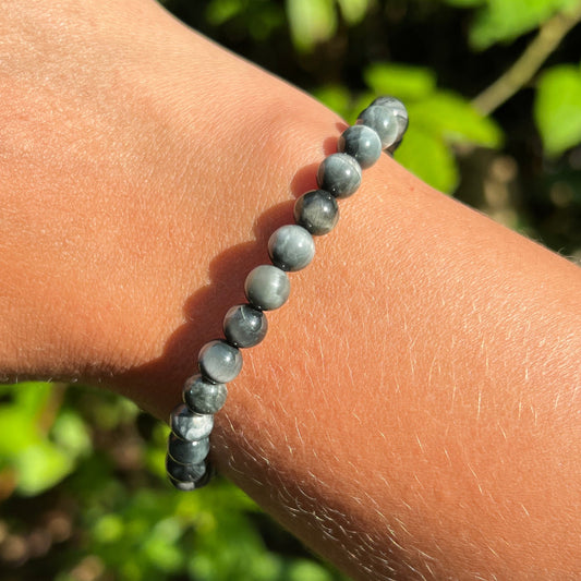 Cat Eye Quarz Kugel Armband ca. 6 mm / 19 cm 16CE