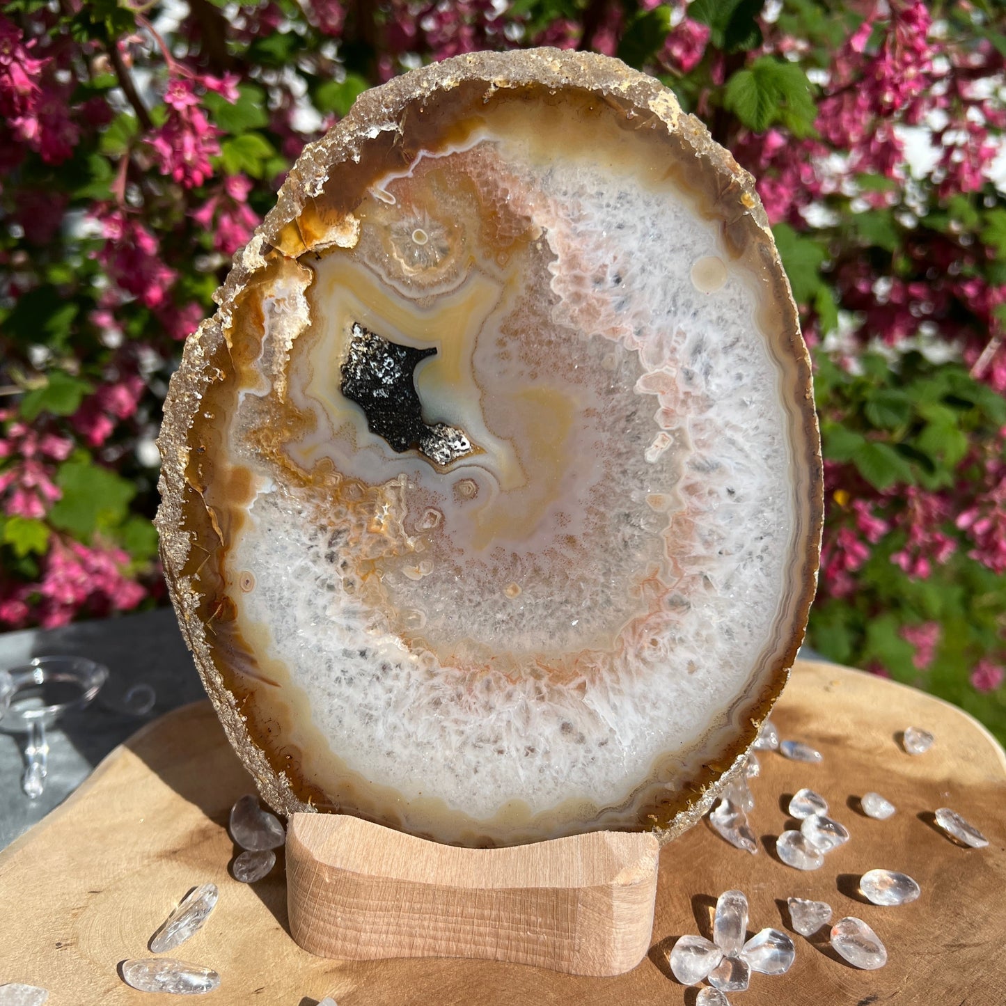 Scheibenständer mit Teelicht