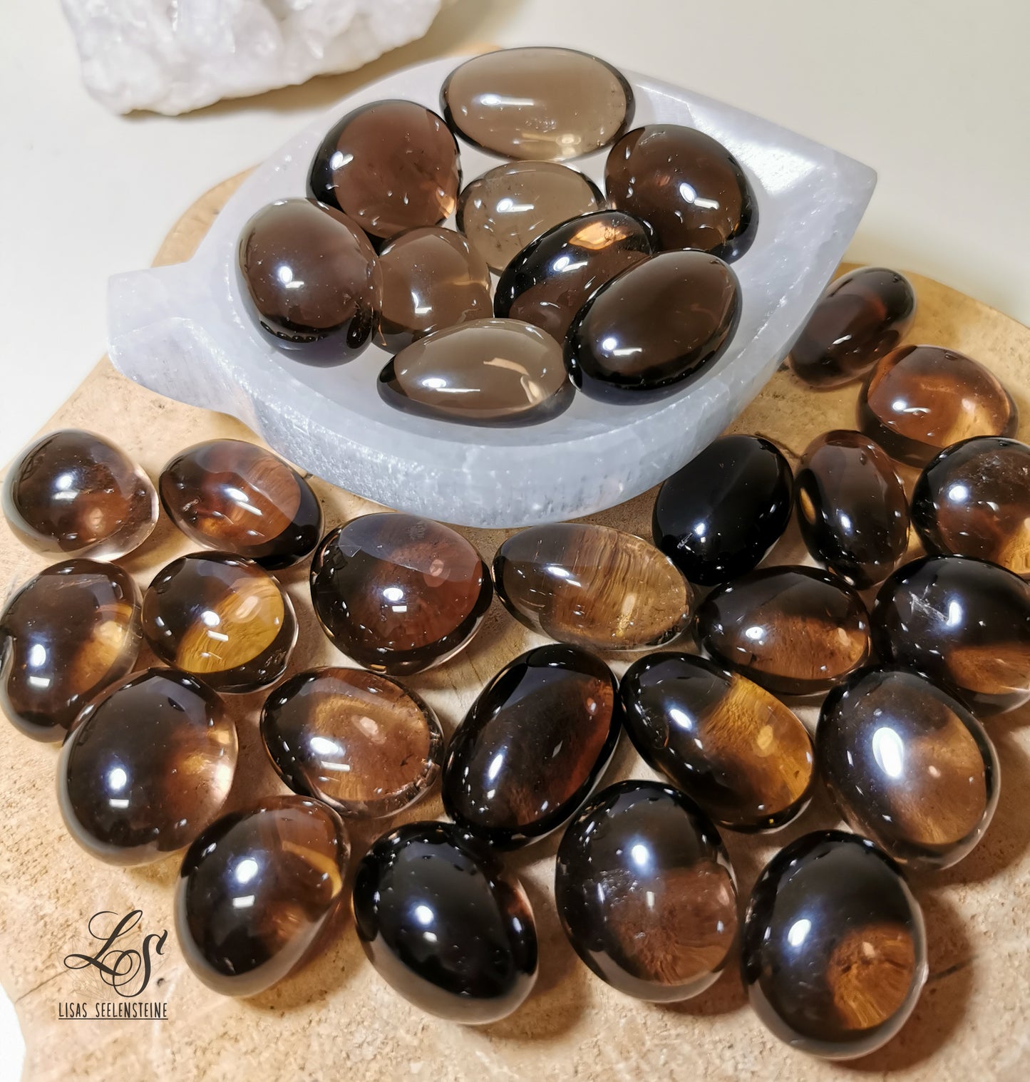 Rauchquarz Trommelstein