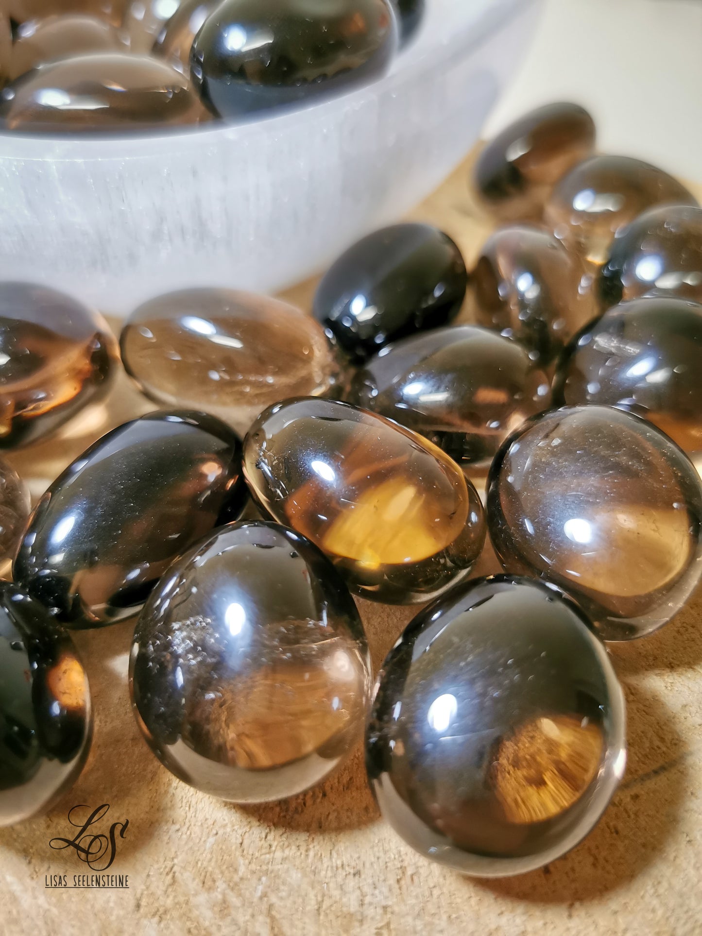 Rauchquarz Trommelstein