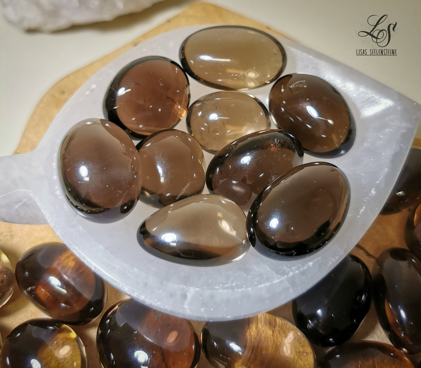 Rauchquarz Trommelstein