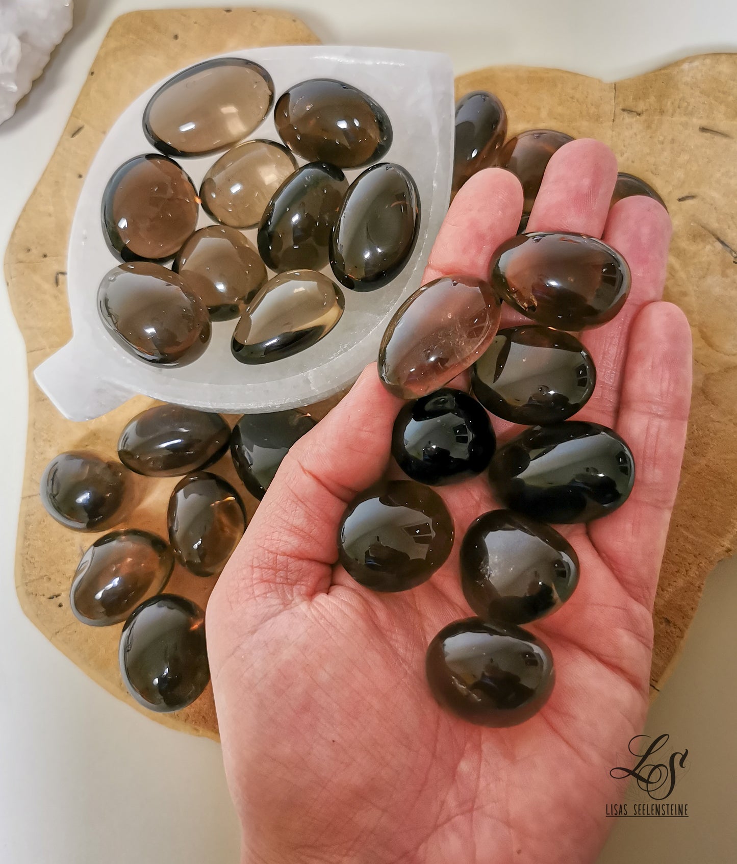 Rauchquarz Trommelstein