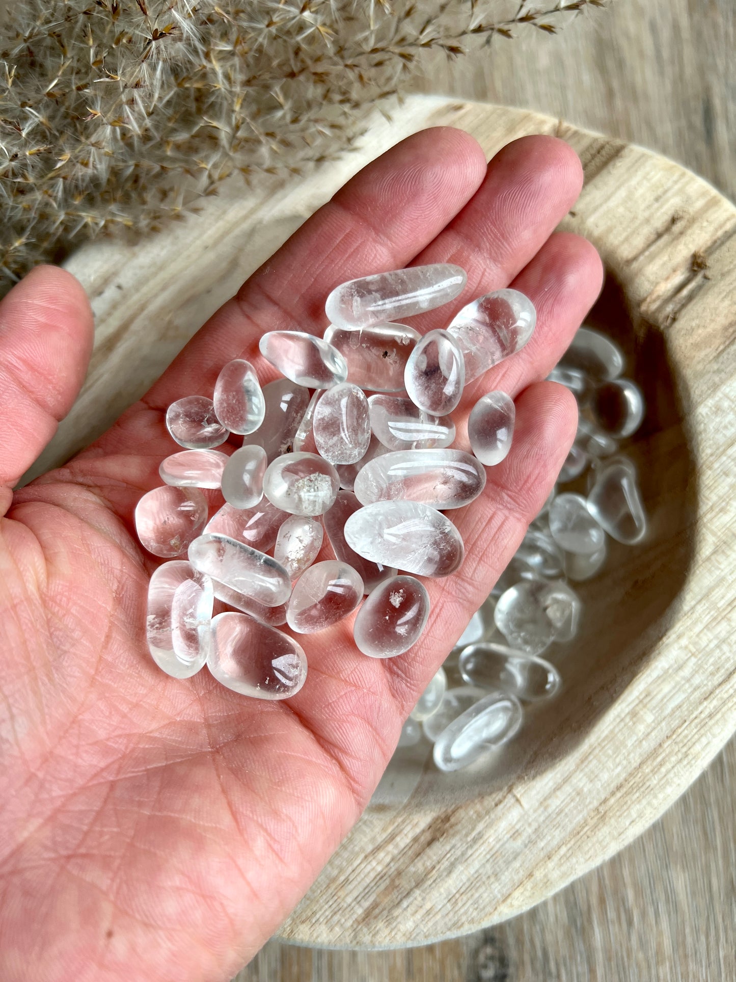 Bergkristall Mini Trommelsteine zum Aufladen